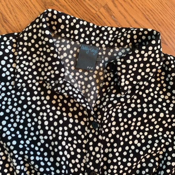 Nordstrom Black Polka Dot Dress - Picture 3 of 4